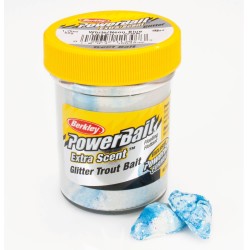 Powerbait Extra Scent Pure Neon Blue Glitter Garlic - PowerBait